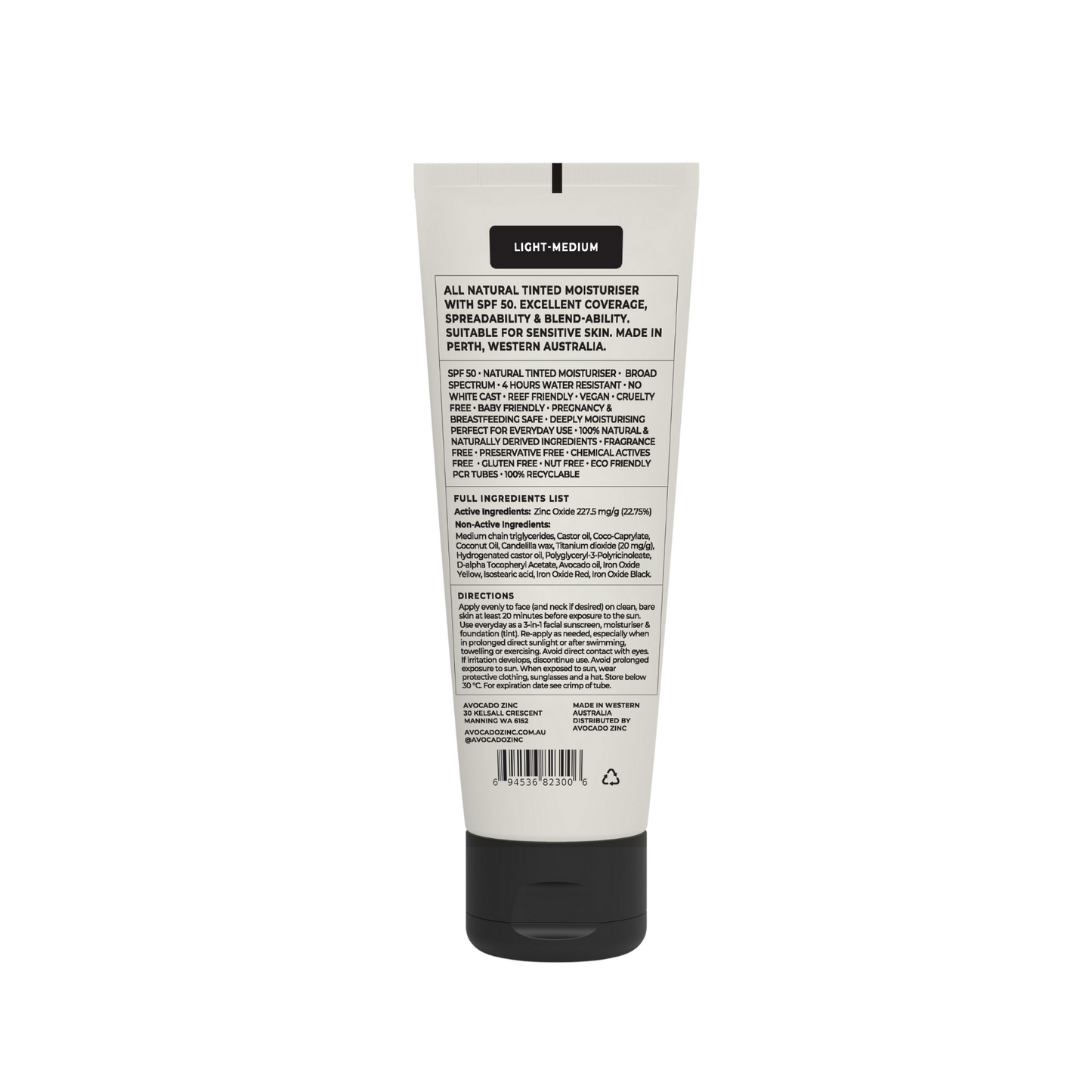 SPF 50 NATURAL TINTED MOISTURISER - MEDIUM-DARK