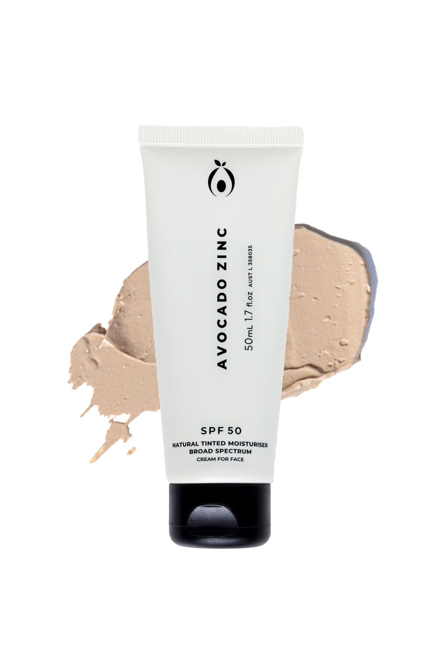 SPF 50 NATURAL TINTED MOISTURISER (50 ml) - Light-Medium